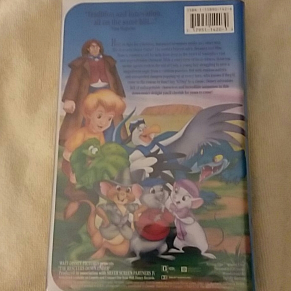 Disney's The Rescuers Vintage VHS Tape Classic - Picture 2 of 5